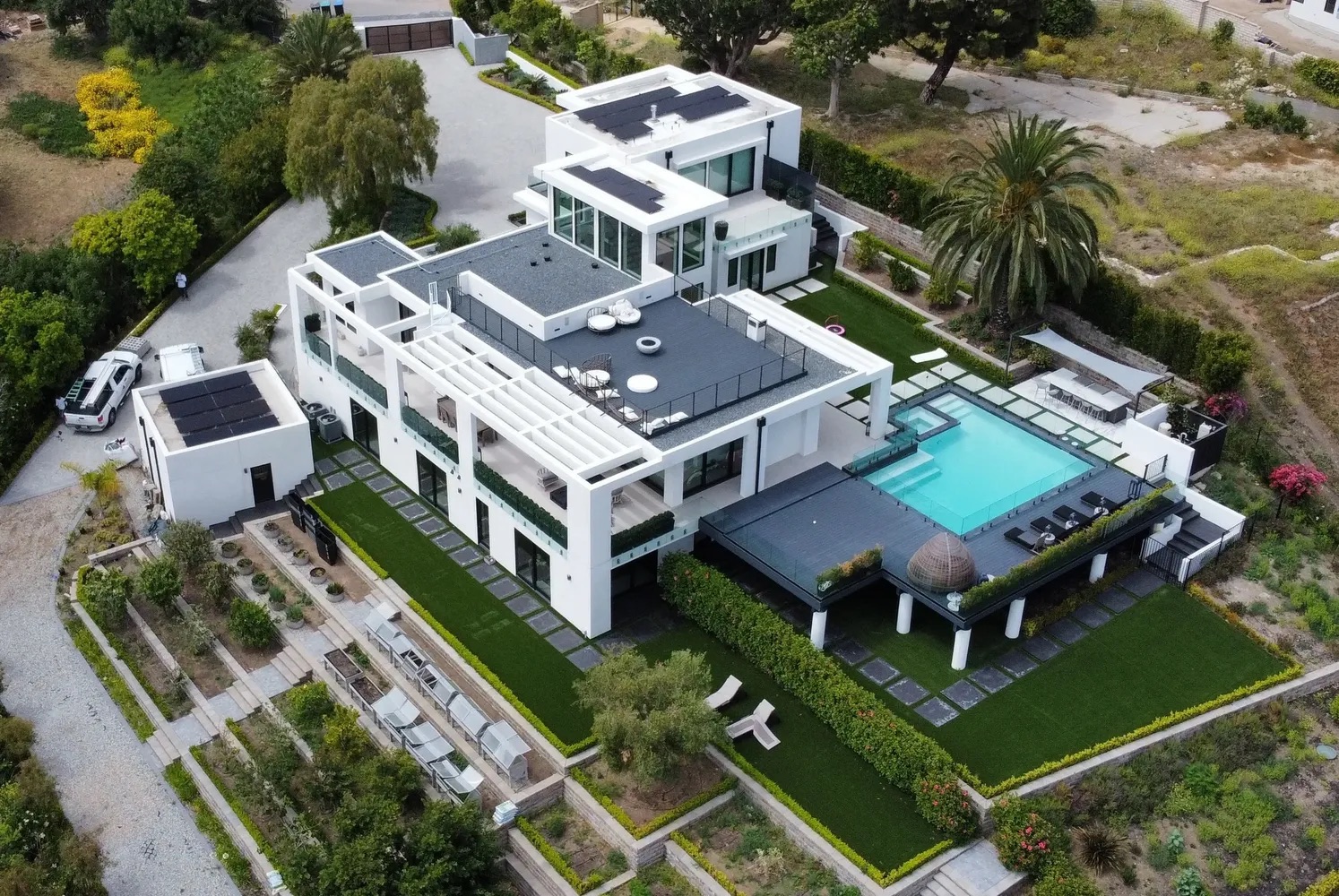 Suntrify solar install aerial